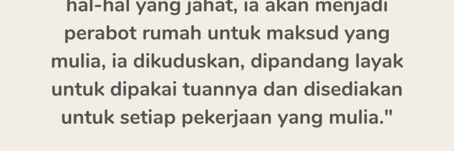 SUCIKAN DIRI DARI KECEMARAN