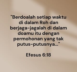 BERDOA: Terpenting Dalam Hidup