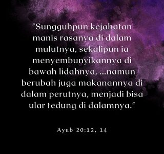 DOSA MEMIKAT, TAPI MEMATIKAN