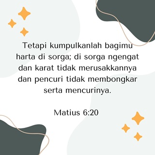 KUMPULKANLAH HARTA DI SURGA