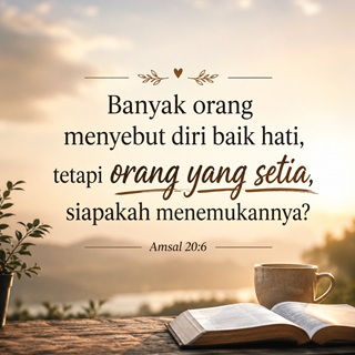 BERLAKULAH ADIL, SETIA DAN RENDAH HATI